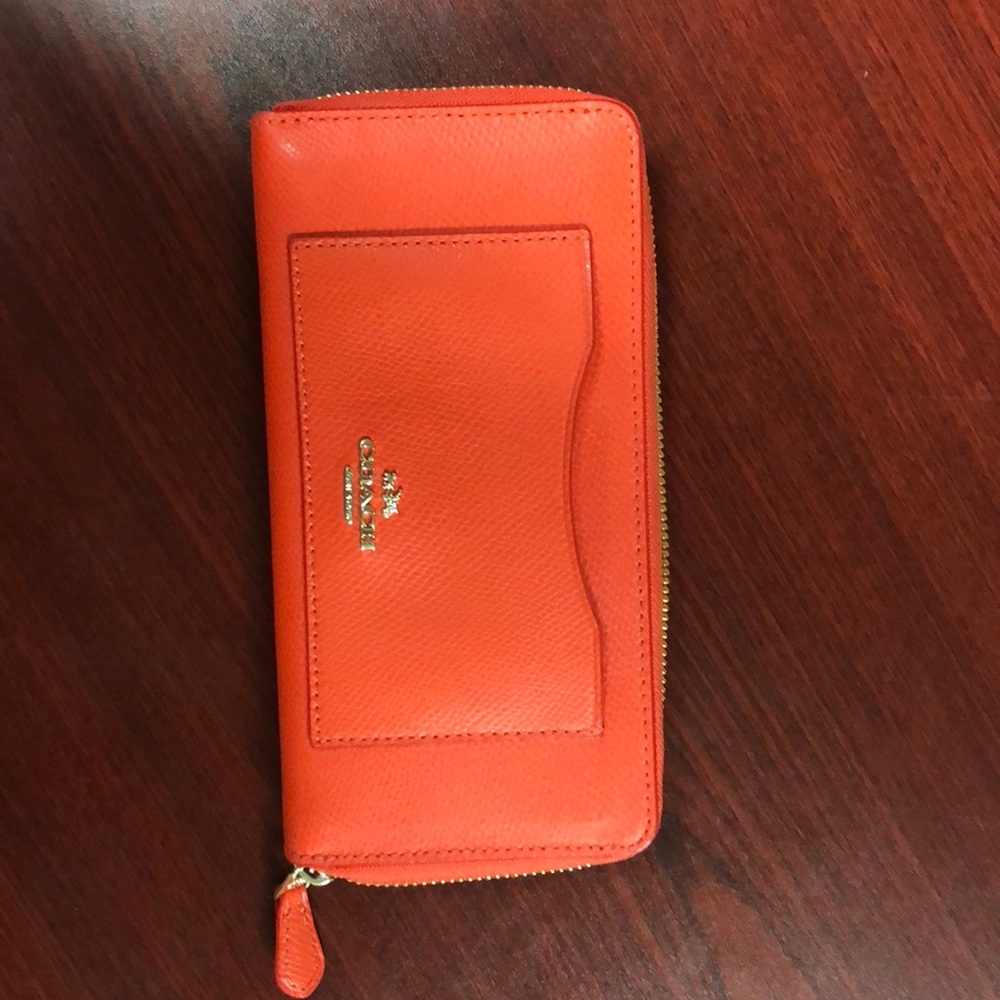 Orange Coach Wallet